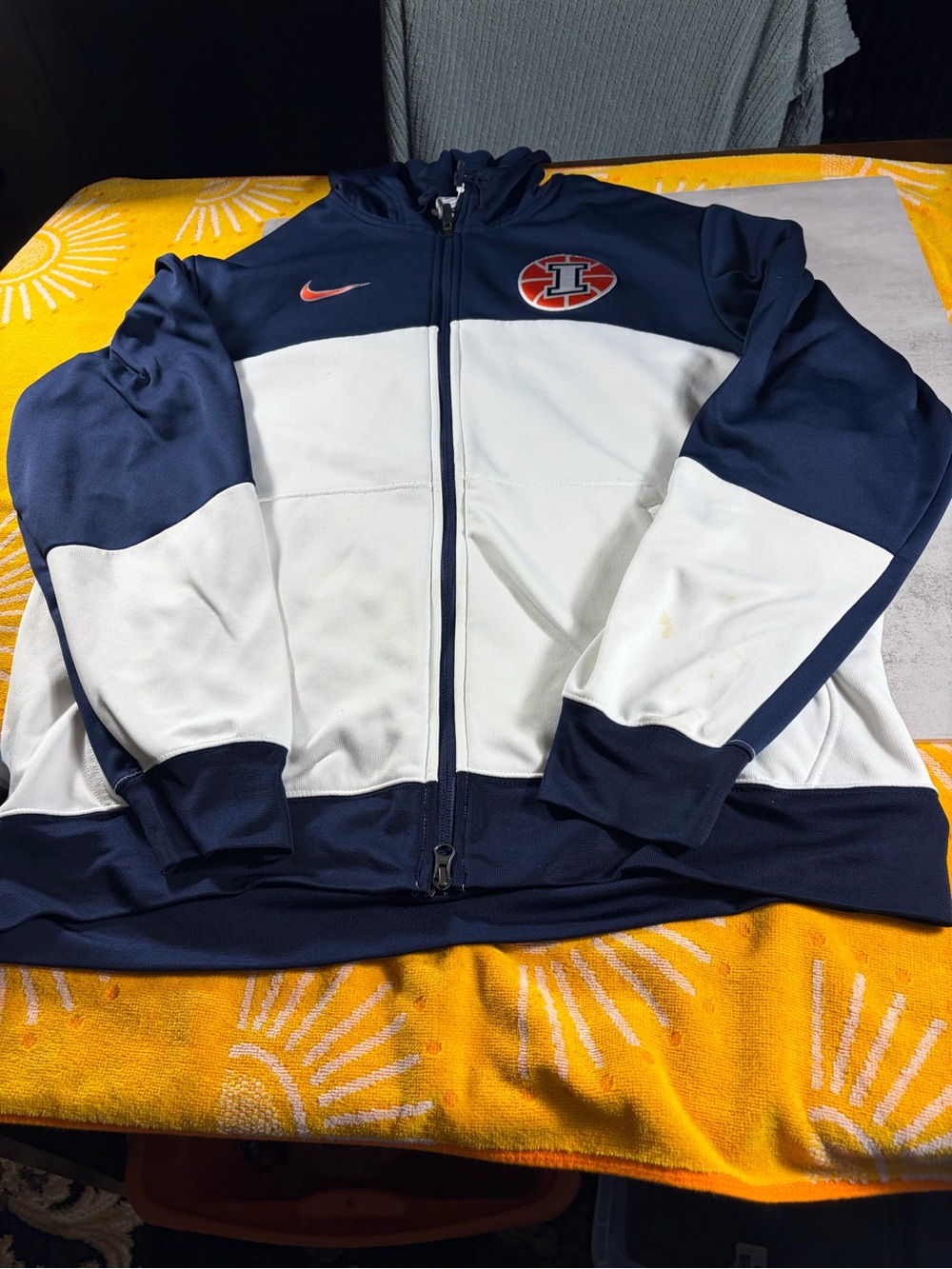 Nike  university of Illinois Therma-FIT Navy Hooded Pullover